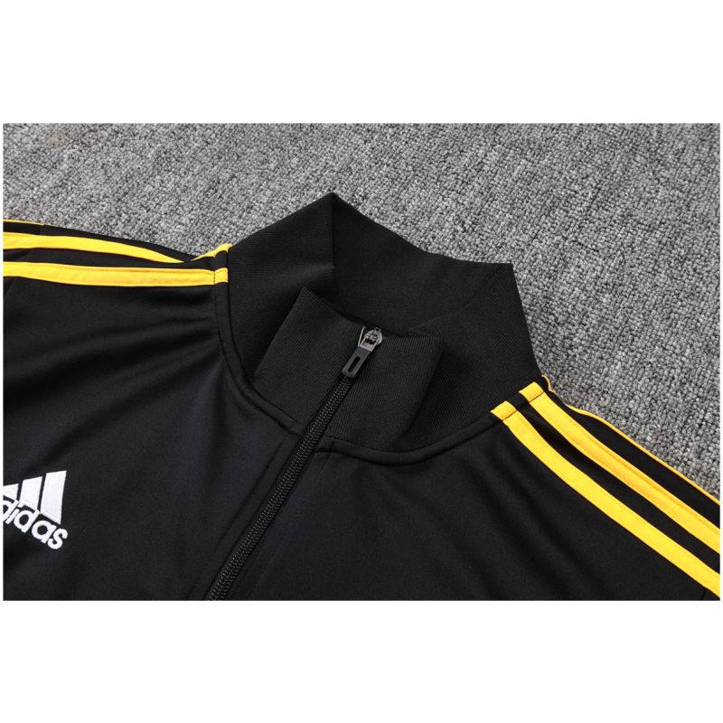 Mens Real Madrid Jacket + Pants Training Suit Black 2025/26