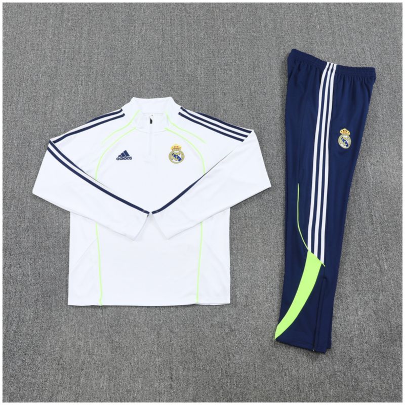 Kids Real Madrid Training Suit White 2025/26