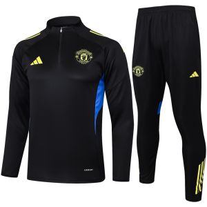 Herren Manchester United Trainingsanzug Schwarz 2025/26