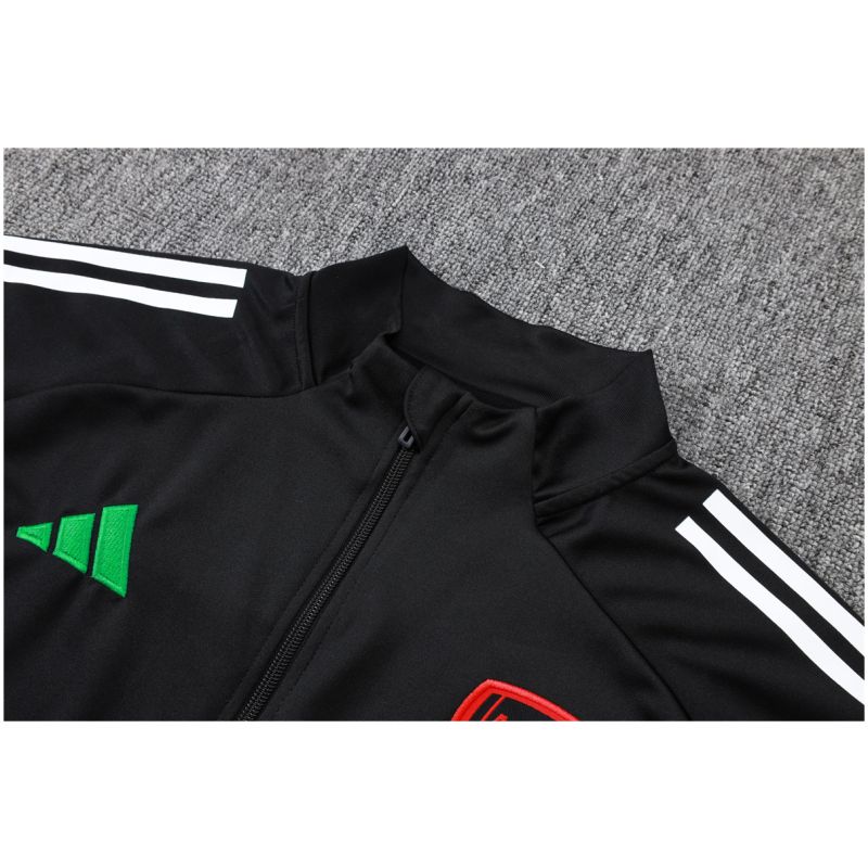 Mens Arsenal Jacket + Pants Training Suit Black 2025/26