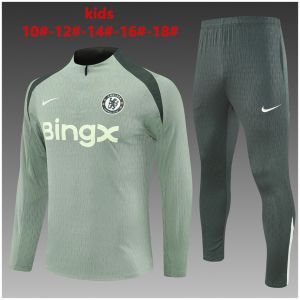 Kids Chelsea Training Suit Light Green 2025/26