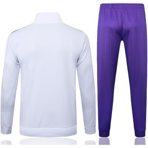 Mens Real Madrid Jacket + Pants Training Suit White 2025/26