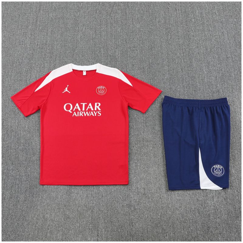 Kids PSG x Jordan Short Training Suit Red 2025/26