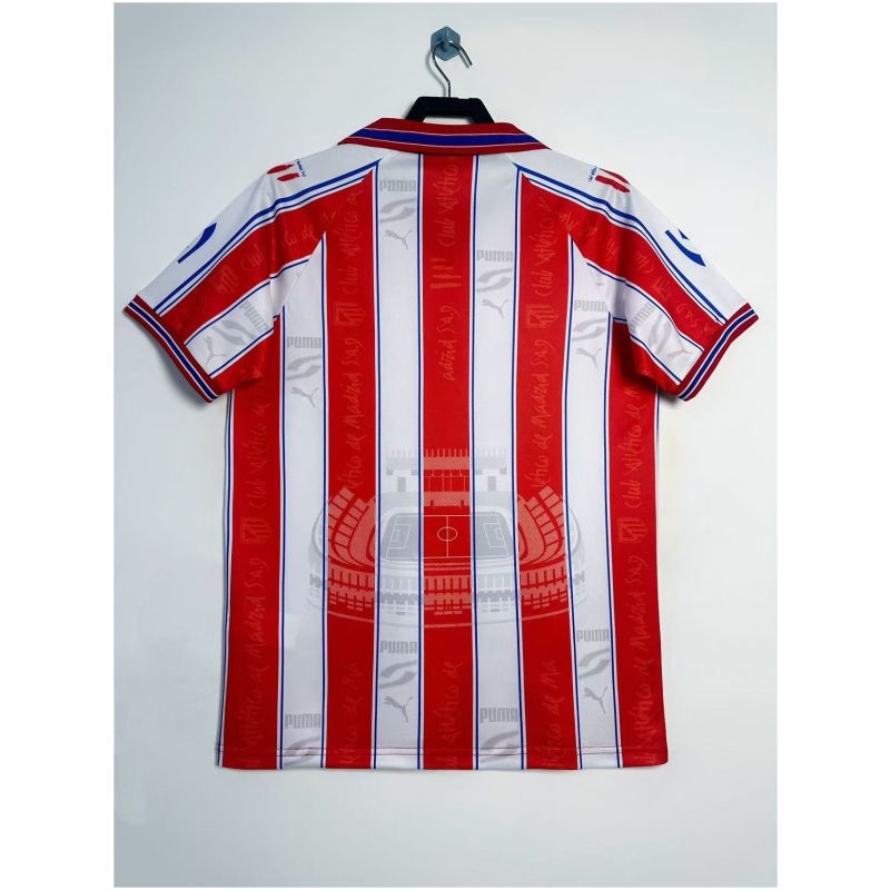Mens Atletico Madrid Retro Home Jersey 1996/97