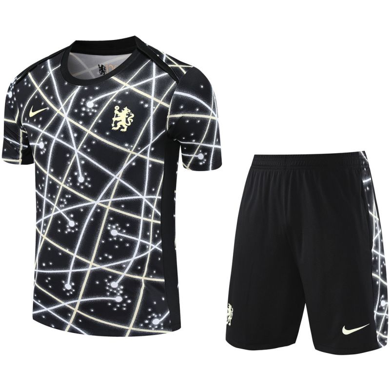 Mens Chelsea Short Training Suit Black 2025/26