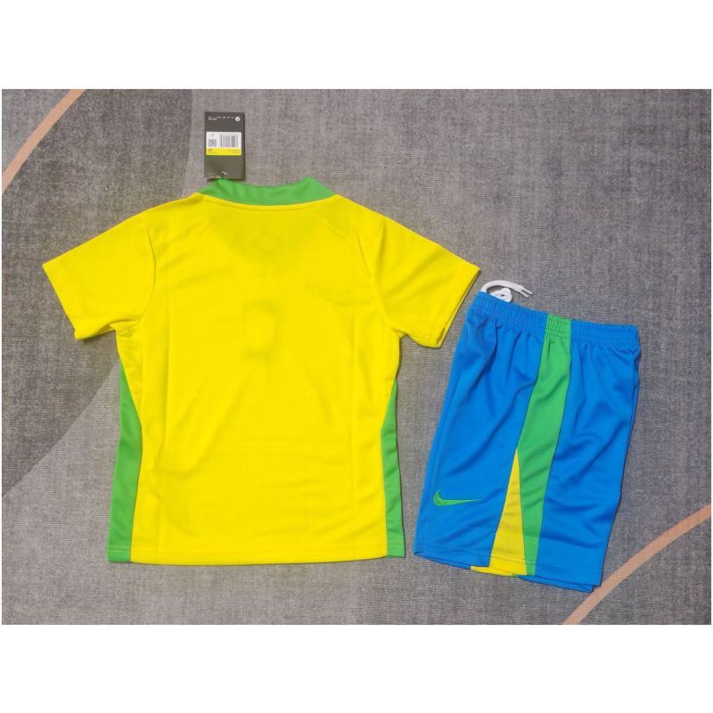 Kids Brazil Home Jersey 2025