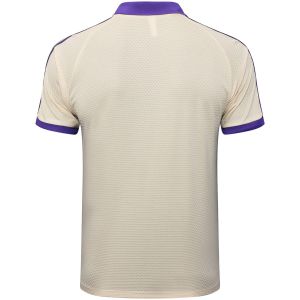 Mens Real Madrid Polo Shirt Apricot 2025/26