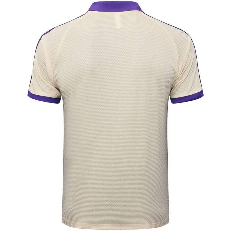 Mens Real Madrid Polo Shirt Apricot 2025/26