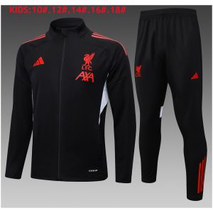 Kids Liverpool Jacket + Pants Training Suit Black 2025/26