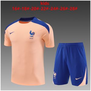 Kids France Short Training Suit Pink 2025