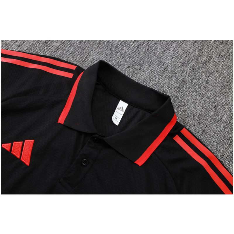 Mens Bayern Munich Polo Shirt Black 2025/26