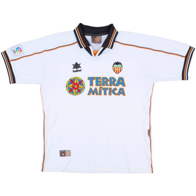 Mens Valencia Retro Home Jersey 1999/2000