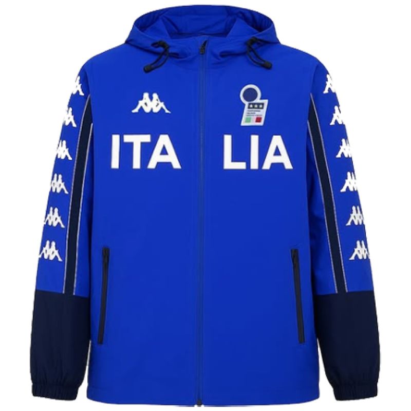 Mens Italy All Weather Windrunner Jacket Retro Blue 2025