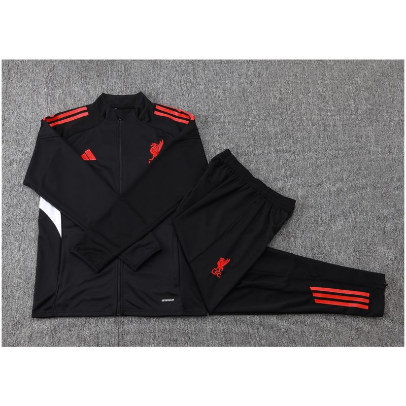 Kids Liverpool Jacket + Pants Training Suit Black 2025/26