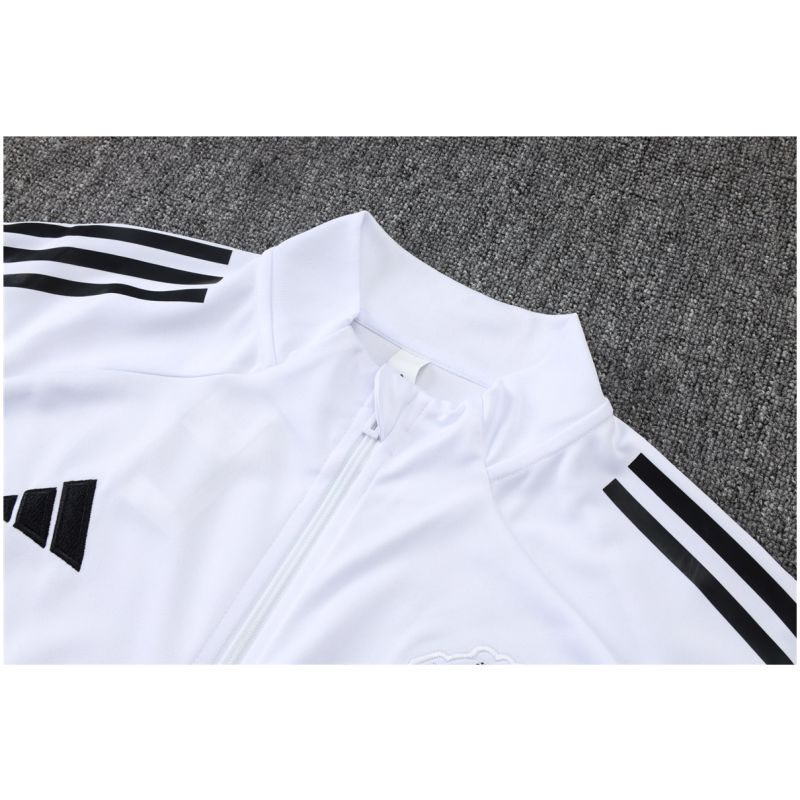 Mens Manchester United Jacket + Pants Training Suit White 2025/26