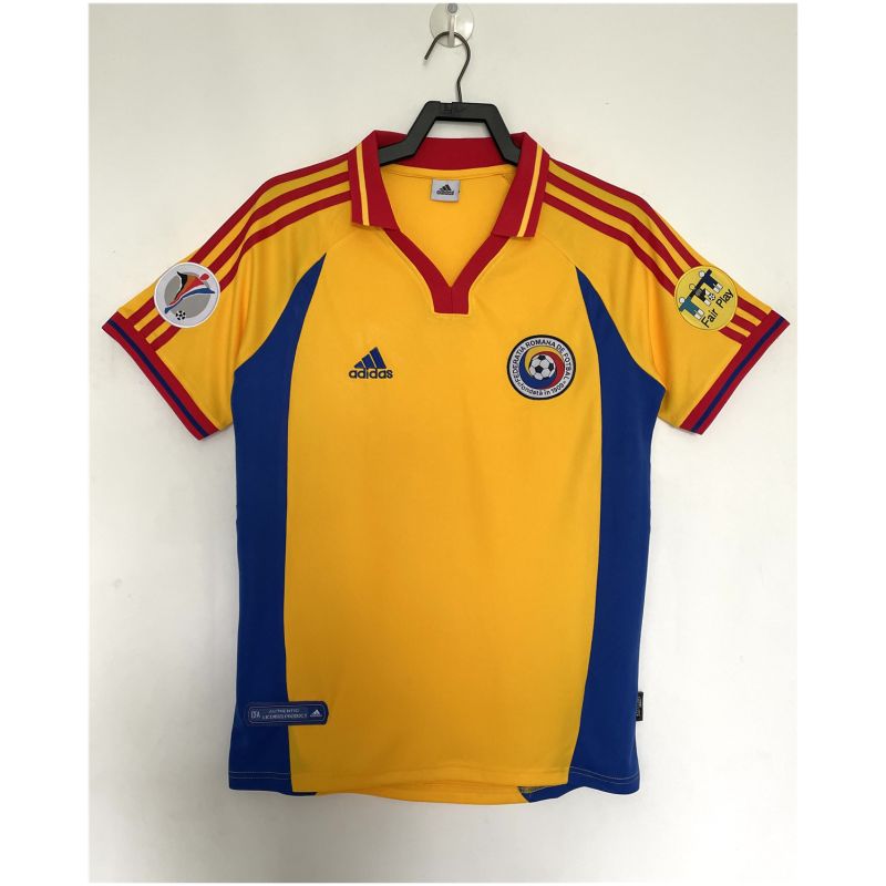 Mens Romania Retro Home Jersey 2000