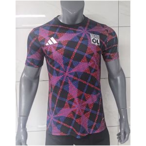 Mens Olympique Lyonnais Short Training Jersey Red 2025/26
