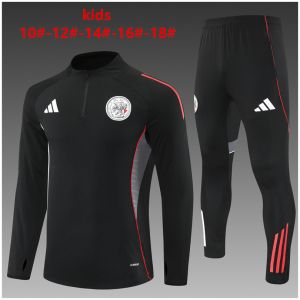 Kids Ajax Training Suit Black 2025/26