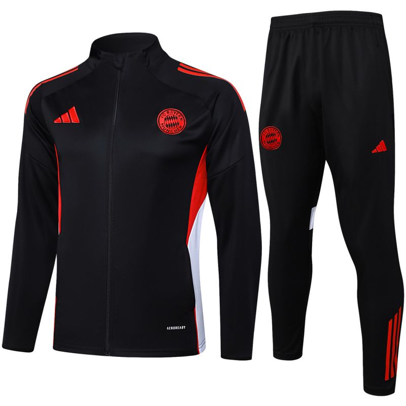 Mens Bayern Munich Jacket + Pants Training Suit Black 2025/26