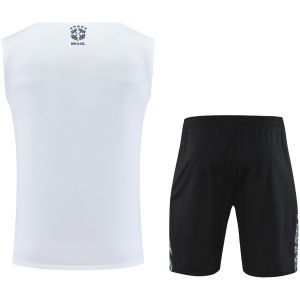 Mens Brazil Singlet Suit Jesus White 2025