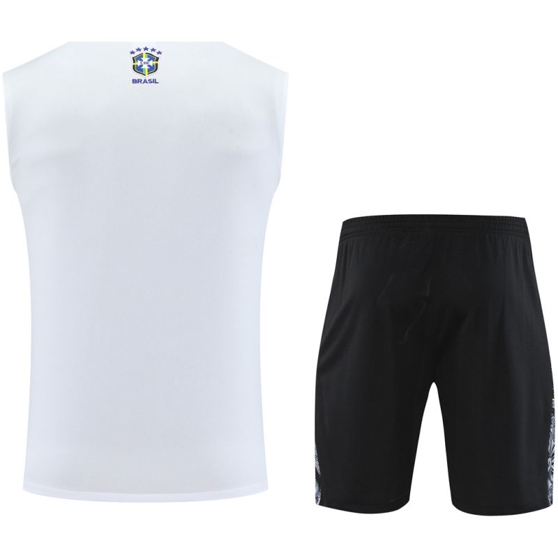 Mens Brazil Singlet Suit Jesus White 2025