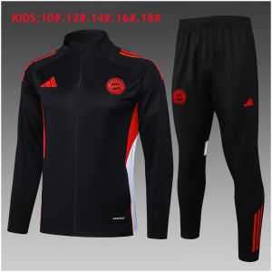 Kids Bayern Munich Jacket + Pants Training Suit Black 2025/26
