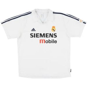 Mens Real Madrid Retro Home Jersey 2002/03