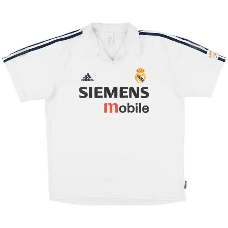 Mens Real Madrid Retro Home Jersey 2002/03