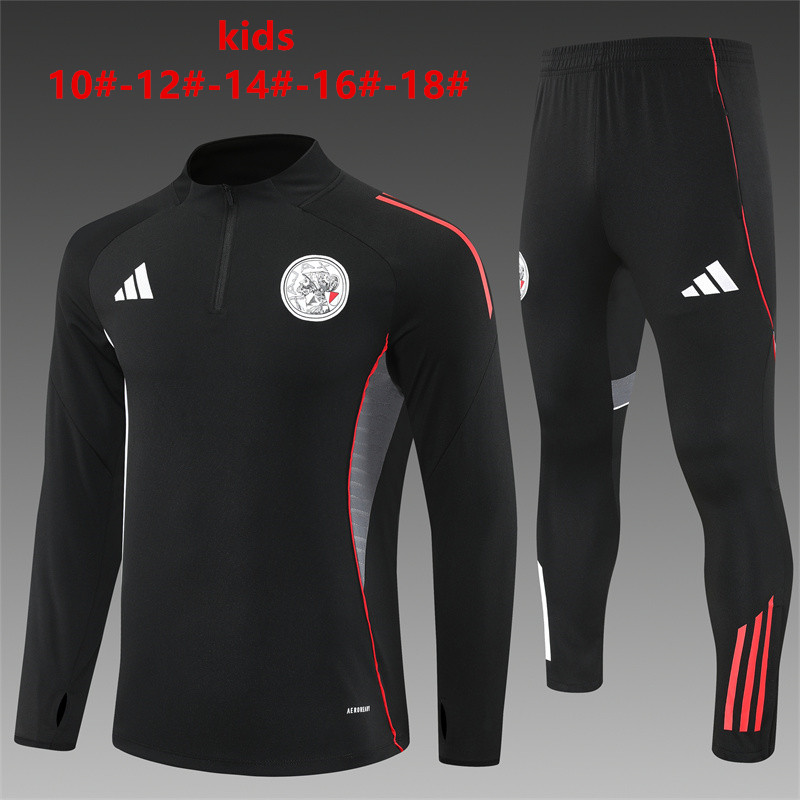 Kids Ajax Training Suit Black 2025/26