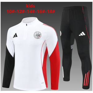 Kids Ajax Training Suit White 2025/26