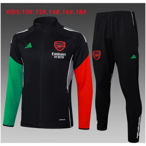 Kids Arsenal Jacket + Pants Training Suit Black 2025/26