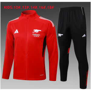 Kids Arsenal Jacket + Pants Training Suit Red 2025/26