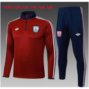 Kids Arsenal Training Suit Red 2025/26