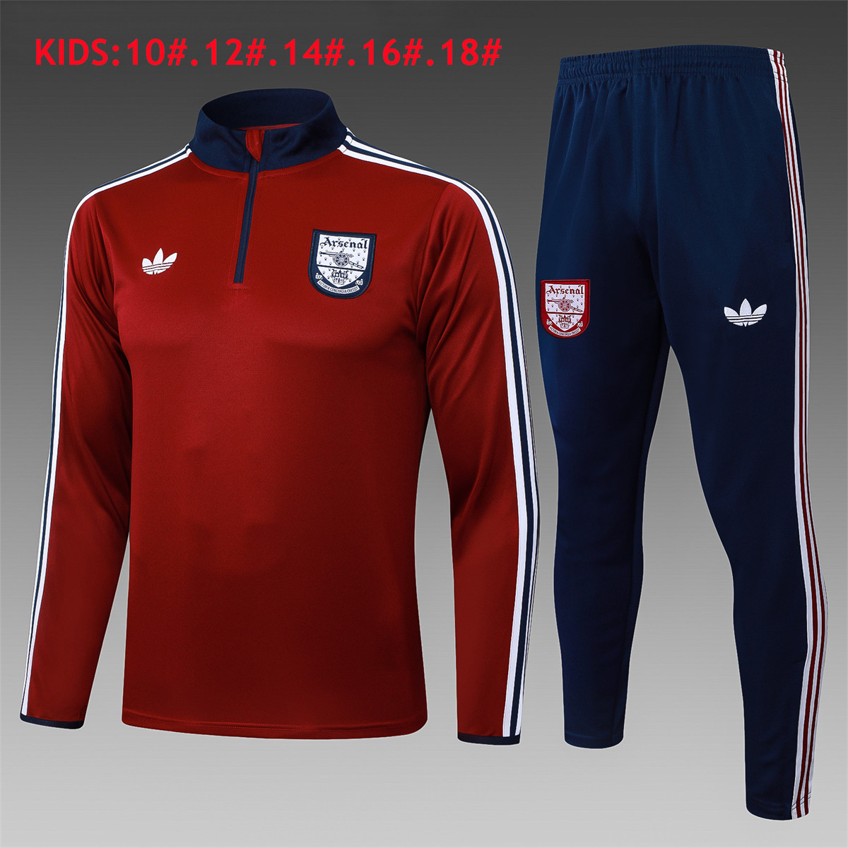 Kids Arsenal Training Suit Red 2025/26