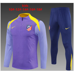 Kids Atletico Madrid Training Suit Purple 2025/26