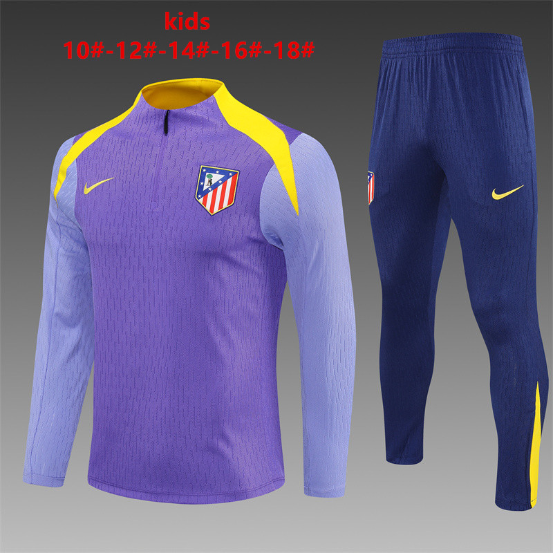 Kids Atletico Madrid Training Suit Purple 2025/26
