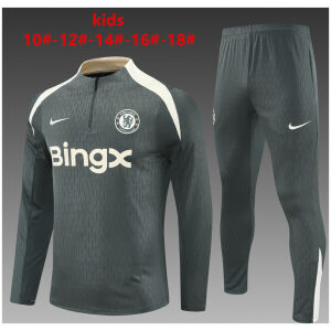 Kids Chelsea Training Suit Dark Green 2025/26