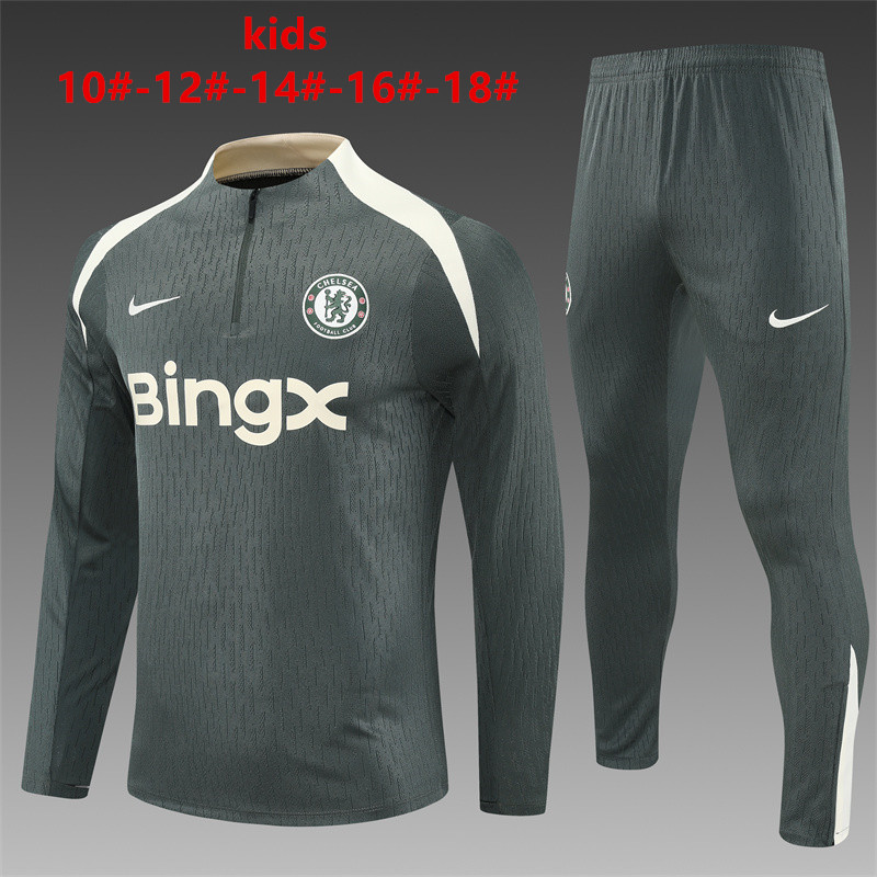 Kids Chelsea Training Suit Dark Green 2025/26