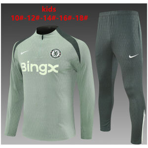 Kids Chelsea Training Suit Light Green 2025/26