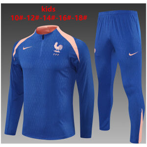 Kids France Training Suit Blue 2025