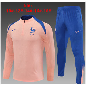 Kids France Training Suit Pink 2025