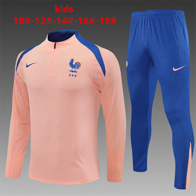 Kids France Training Suit Pink 2025