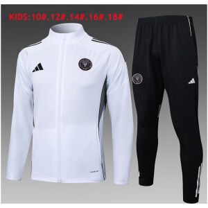 Kids Inter Miami C.F. Jacket + Pants Training Suit White 2025/26
