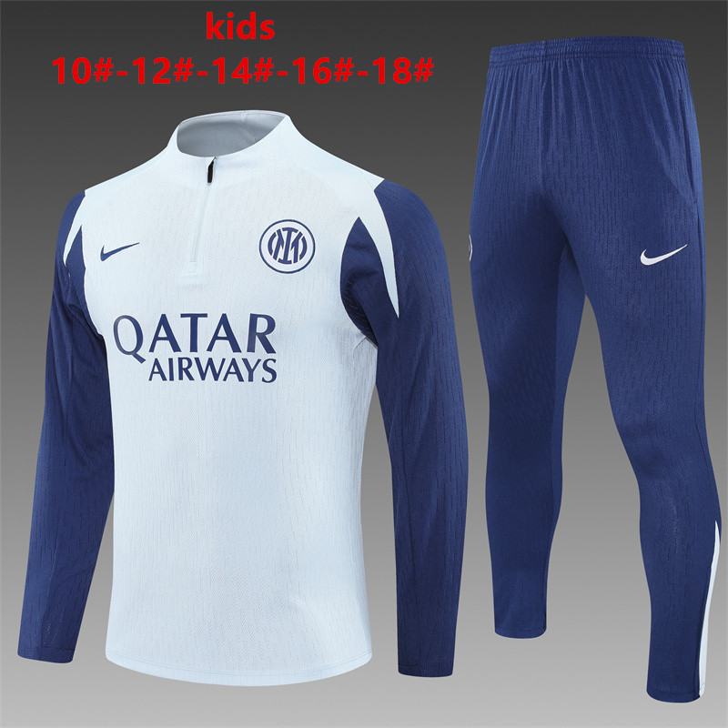 Kids Inter Milan Training Suit Light Grey 2025/26
