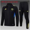 Kids Manchester United Jacket + Pants Training Suit Black II 2025/26