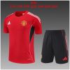 Kids Manchester United Short Training Suit Red 2025/26