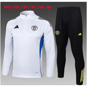 Kids Manchester United Training Suit White II 2025/26