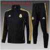 Kids Real Madrid Jacket + Pants Training Suit Black 2025/26