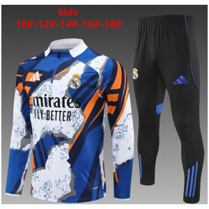Kids Real Madrid Training Suit Blue 2025/26