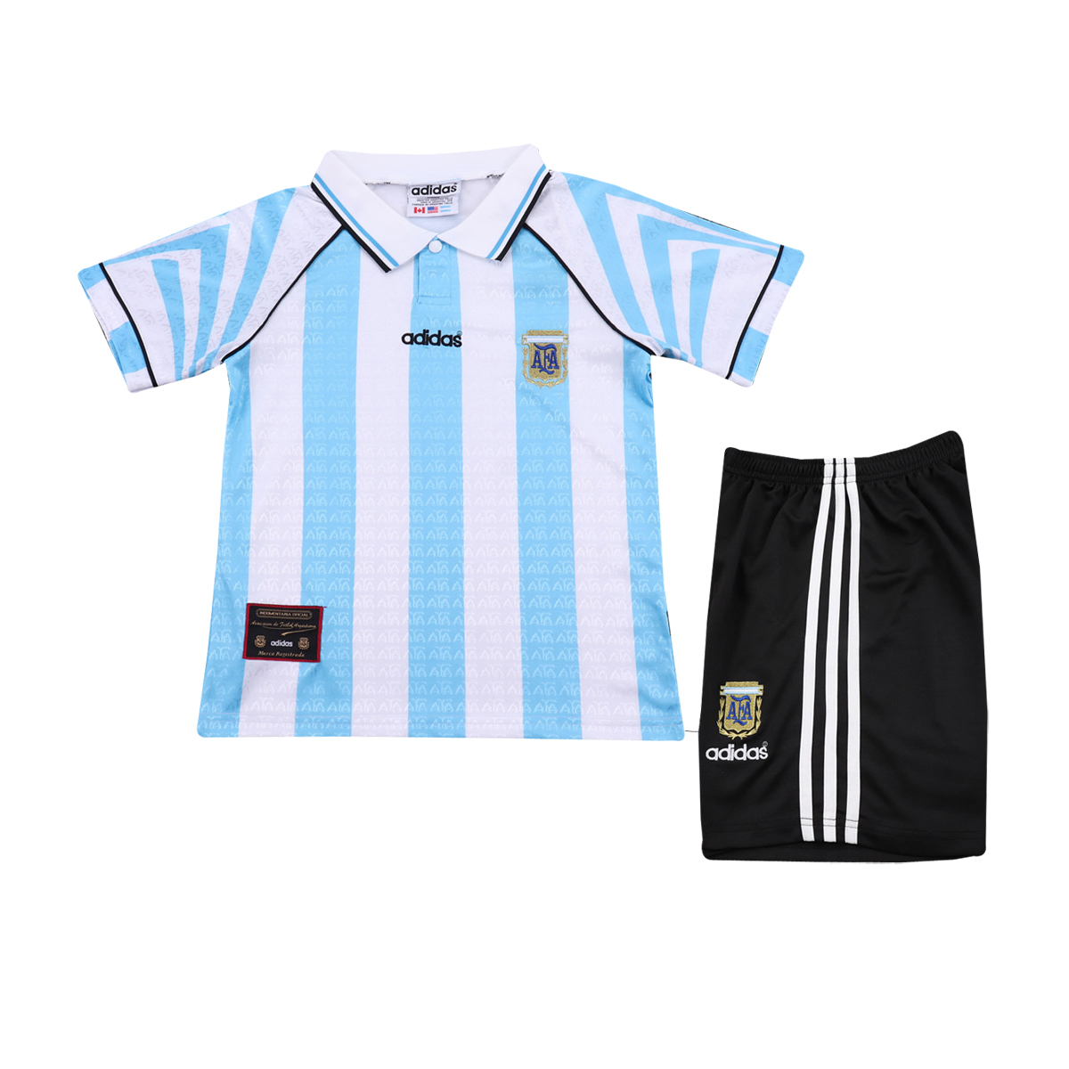 Kids Retro Argentina Home Jersey 1996/97